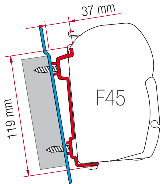 STORE FIAMMA F45 S 3.50 BOITIER BLANC 30PEF35BB : Accessoires