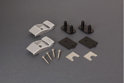 WALL BRACKETS ALU TITANIUM (2PCS)