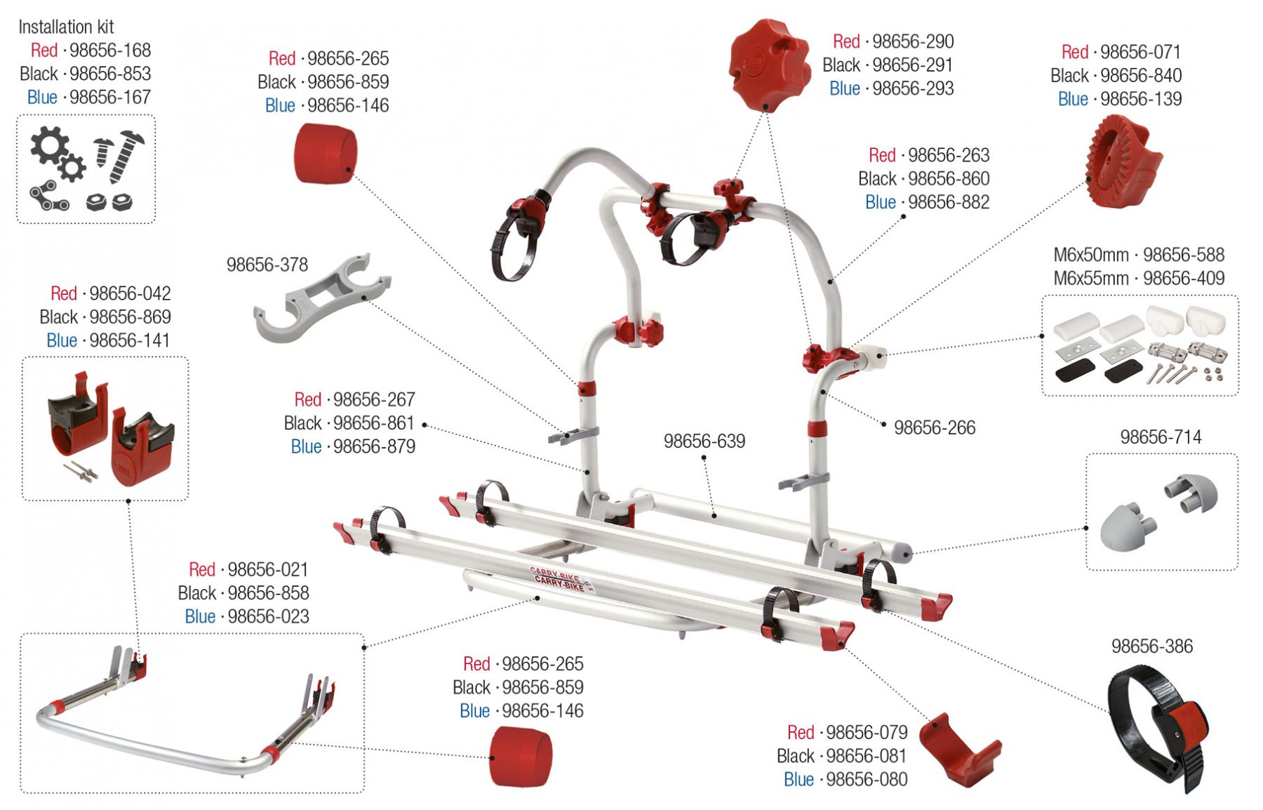 Carry-Bike Pro C  02093-18- [ Red ] · 02093-18C [ Black ] · 02093-18B [ Blue ]